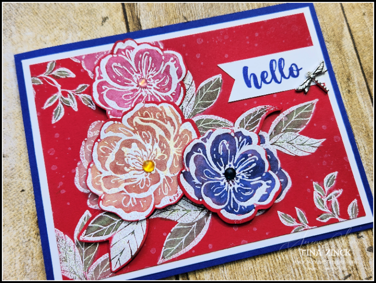 "Irresistible Blooms Card Series" Card 5 Tina Zinck, Stampin' Up