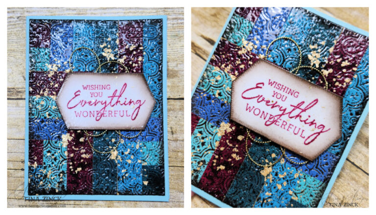 Inked Double Embossing Technique - Tina Zinck, Stamping Artist ...